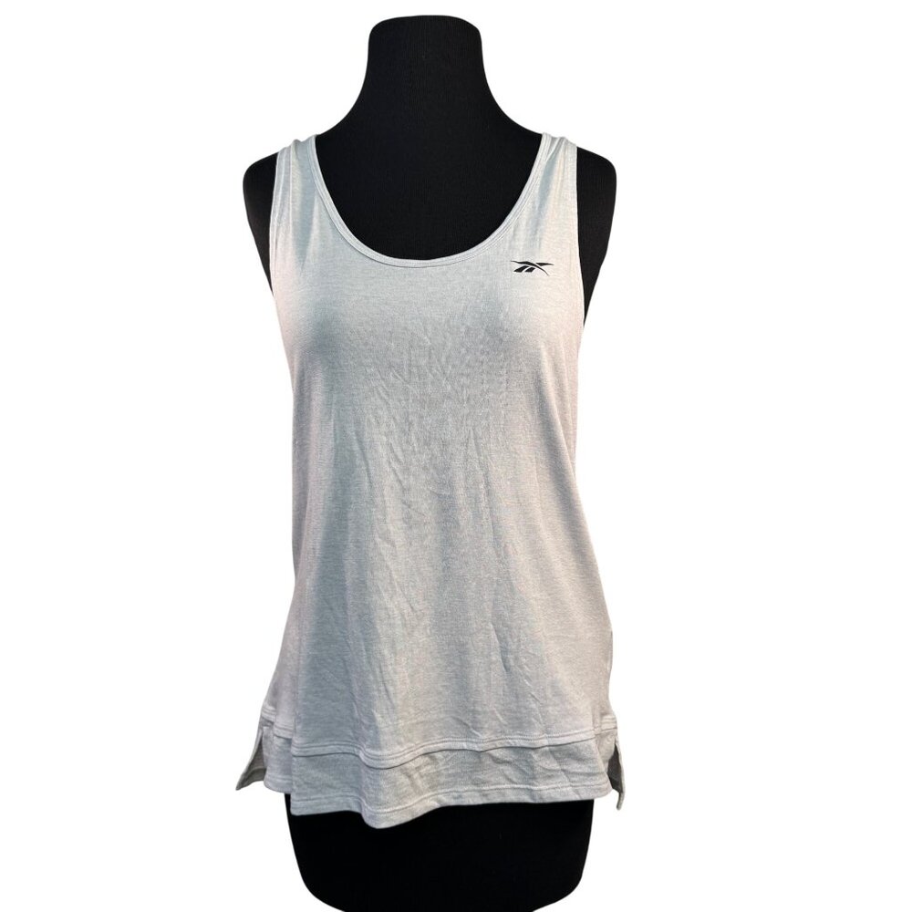 Reebok Womens Athletic Tank Top Size  M Light Grey  Activechill Cotton